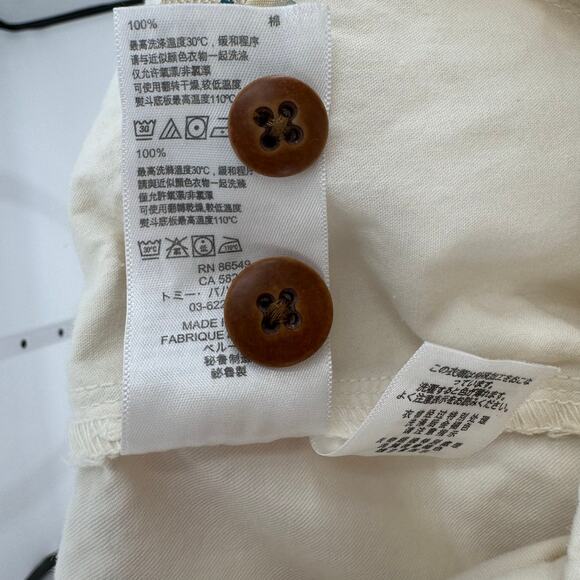 Tommy Bahama Cream Chino Shorts Mens Size 38 Mid Rise Flat Front Preppy Casual - Picture 9 of 11